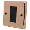 Timeless Classic Polished Copper RJ45 Network Socket - Click to see large image