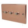 Timeless Classic Polished Copper Toggle (Dolly) Switch - Click to see large image