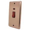 Timeless Classic Polished Copper Cooker (45 Amp Double Pole) Switch - Click to see large image