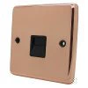 Timeless Classic Polished Copper Telephone Extension Socket - Click to see large image