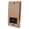 Timeless Classic Polished Copper Shaver Socket - Click to see large image