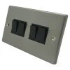 Timeless Classic Satin Chrome Light Switch - Click to see large image