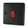 Timeless Black Graphite Cooker (45 Amp Double Pole) Switch - Click to see large image