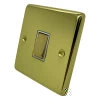 Timeless Polished Brass Intermediate Light Switch - Click to see large image
