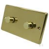 Timeless Polished Brass LED Dimmer - Click to see large image