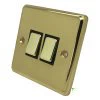 Timeless Polished Brass Light Switch - Click to see large image