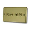 Timeless Polished Brass Toggle (Dolly) Switch - Click to see large image