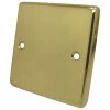 Timeless Polished Brass Blank Plate - Click to see large image
