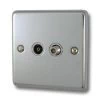 Timeless Polished Chrome TV and SKY Socket - Click to see large image