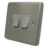 Timeless Satin Stainless Light Switch - Click to see large image