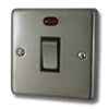 Timeless Satin Stainless 20 Amp Switch - Click to see large image
