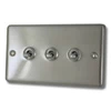 Timeless Satin Stainless Toggle (Dolly) Switch - Click to see large image