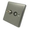 Timeless Satin Stainless TV and SKY Socket - Click to see large image