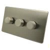 Smooth Brushed Chrome Intelligent Dimmer - Click to see large image