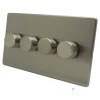 Smooth Brushed Chrome LED Dimmer - Click to see large image