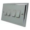 Deco Polished Chrome Light Switch - Click to see large image