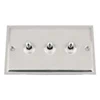 Doublet Satin Chrome / Polished Chrome Edge Toggle (Dolly) Switch - Click to see large image