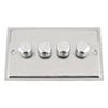 Doublet Satin Chrome / Polished Chrome Edge LED Dimmer - Click to see large image