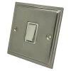 Doublet Satin Chrome / Polished Chrome Edge Light Switch - Click to see large image