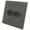 Edward Bronze Intermediate Toggle Switch and Toggle Switch Combination - Click to see large image