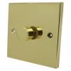 Edward Polished Brass LED Dimmer - Click to see large image