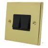 Edward Polished Brass Intermediate Switch and Light Switch Combination - Click to see large image
