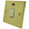 Edward Polished Brass 20 Amp Switch - Click to see large image