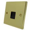 Edward Polished Brass Telephone Extension Socket - Click to see large image