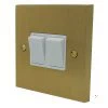 Edward Satin Brass Light Switch - Click to see large image