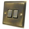 Nouveau Antique Light Switch - Click to see large image