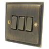 Nouveau Antique Light Switch - Click to see large image