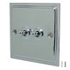 Nouveau Polished Chrome Toggle (Dolly) Switch - Click to see large image