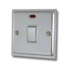 Nouveau Polished Chrome 20 Amp Switch - Click to see large image
