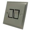 Nouveau Satin Nickel Light Switch - Click to see large image