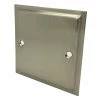 Nouveau Satin Nickel Blank Plate - Click to see large image
