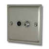 Nouveau Satin Nickel TV and SKY Socket - Click to see large image
