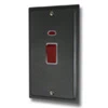 Nouveau Dark Pewter Cooker (45 Amp Double Pole) Switch - Click to see large image