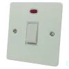 Flat White 20 Amp Switch - Click to see large image