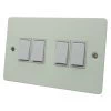 Flat White Light Switch - Click to see large image