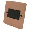 Slim Classic Brushed Copper Fan Isolator - Click to see large image