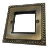 Rope Edge Antique Brass Modular Plate - Click to see large image