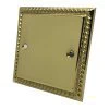 Rope Edge Polished Brass Blank Plate - Click to see large image