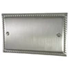 Rope Edge Satin Nickel Blank Plate - Click to see large image