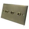 Trim Antique Brass Toggle (Dolly) Switch - Click to see large image