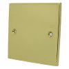 Trim Polished Brass Blank Plate - Click to see large image