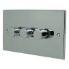 Trim Satin Chrome LED Dimmer - Click to see large image