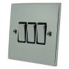 Trim Polished Chrome Intermediate Switch and Light Switch Combination - Click to see large image