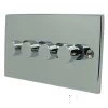 Trim Satin Chrome LED Dimmer - Click to see large image