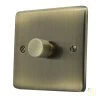 Trim Rounded Antique Brass LED Dimmer - Click to see large image