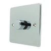 Trim Rounded Polished Chrome LED Dimmer - Click to see large image